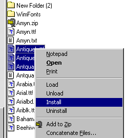 FontLoader Screenshot